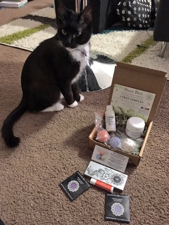 Coco posing with the September 2016 Buzz Box